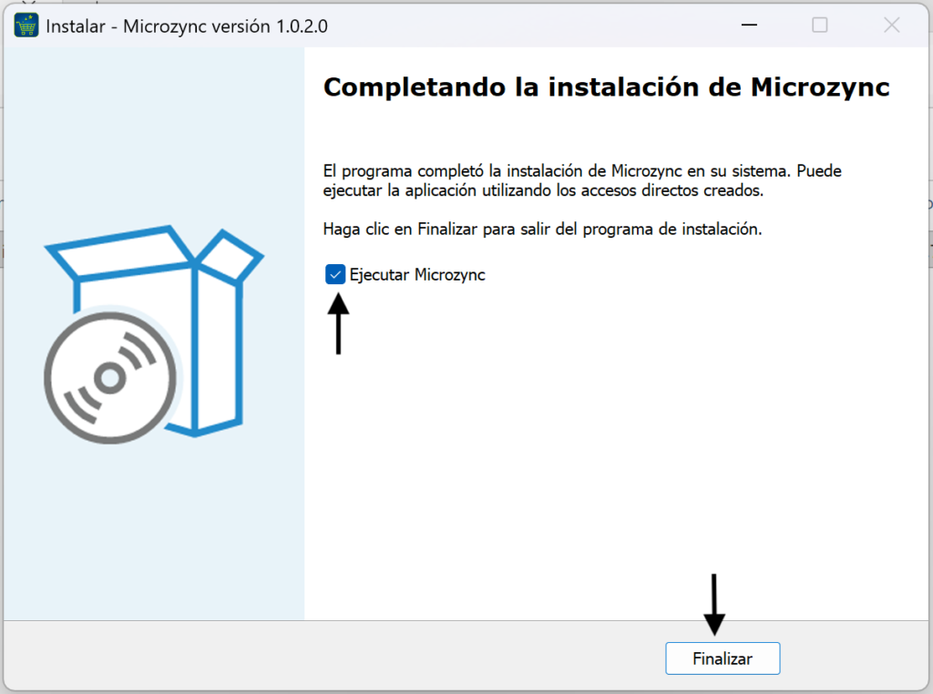 MicroZync &mdash;Picture &mdash; Instalación y activación del sistema Microzync