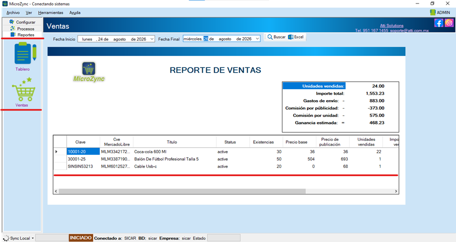 MicroZync &mdash;Picture &mdash; Conecta Sicar 4 con Mercado Libre