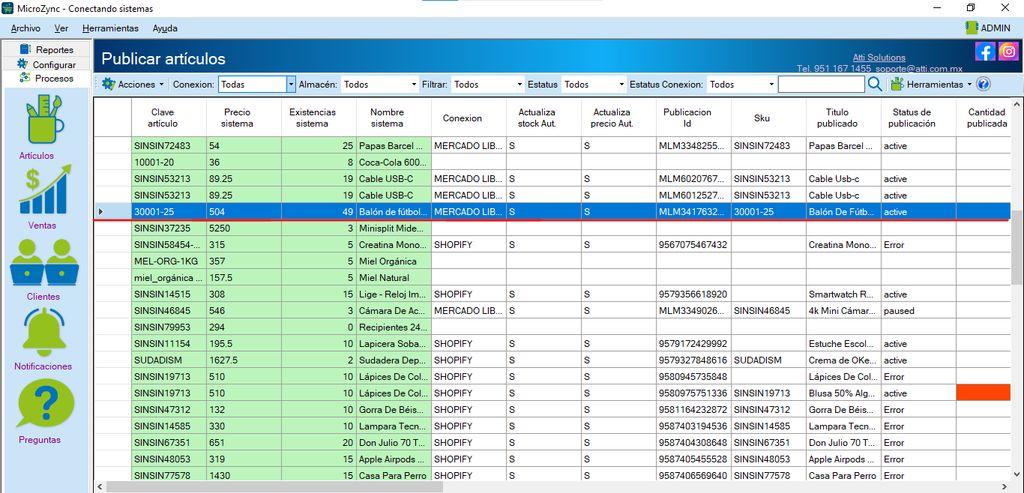 MicroZync &mdash;Picture &mdash; Conecta Sicar 4 con Mercado Libre