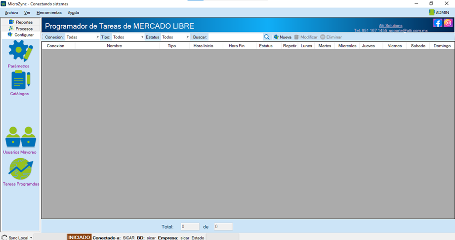 MicroZync &mdash;Picture &mdash; Tareas programadas y Tablero en Microzync