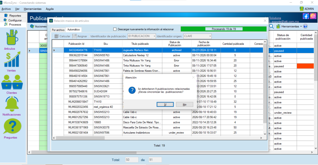 Conectar Microsip con Mercado Libre 39 MicroZync —Picture — Conectar Microsip con Mercado Libre