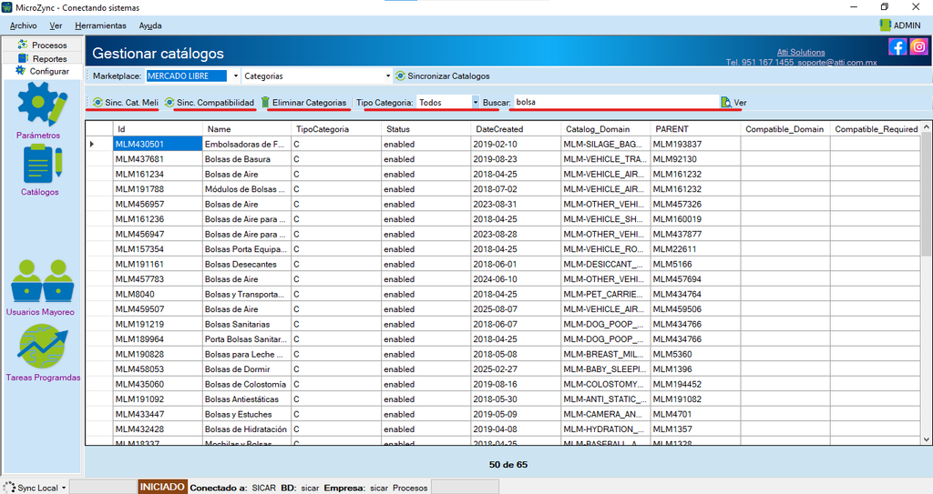MicroZync &mdash;Picture &mdash; Conecta Sicar 4 con Mercado Libre