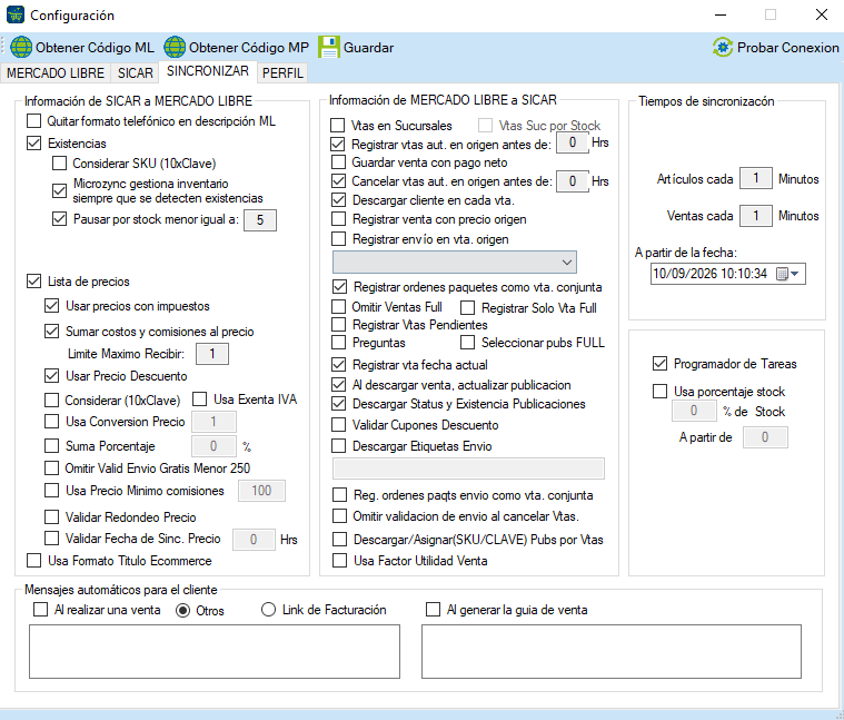 MicroZync &mdash;Picture &mdash; Conecta Sicar 4 con Mercado Libre