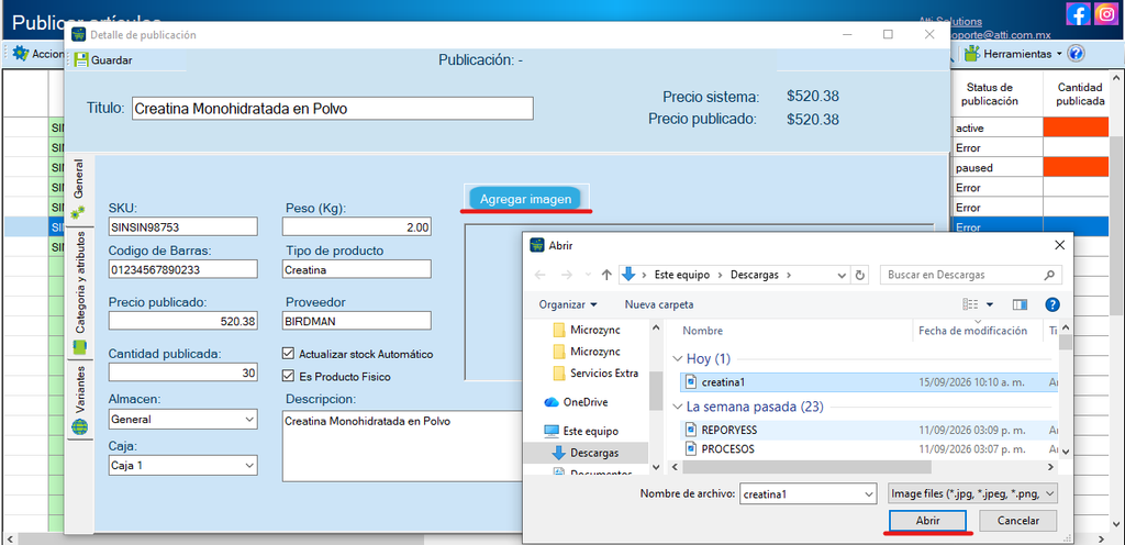 MicroZync &mdash;Picture &mdash; Conecta Sicar 4 con Shopify