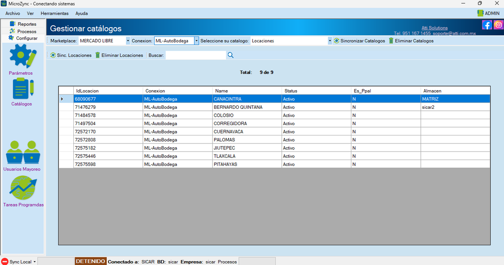MicroZync &mdash;Picture &mdash; Conecta Sicar 4 con Mercado Libre
