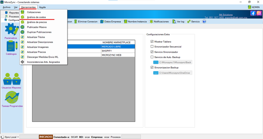 MicroZync &mdash;Picture &mdash; Conecta Sicar 4 con Mercado Libre