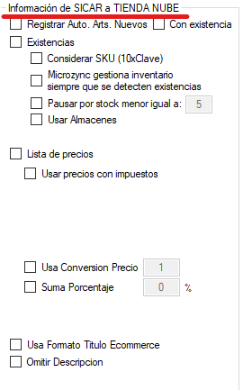 MicroZync &mdash;Picture &mdash; Conecta Sicar 4 con Tienda Nube