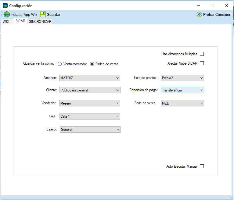 Conecta Sicar 4 con Wix 5 MicroZync —Picture — Conecta Sicar 4 con Wix