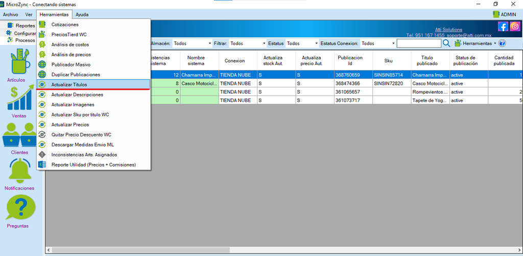 MicroZync &mdash;Picture &mdash; Conecta Microsip con Tienda Nube