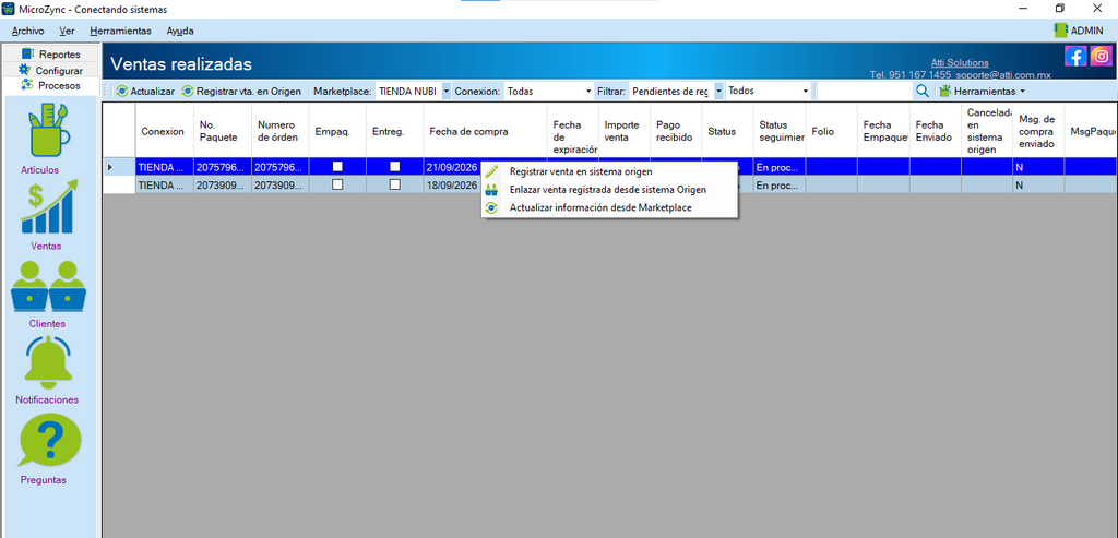 MicroZync &mdash;Picture &mdash; Conecta Microsip con Tienda Nube