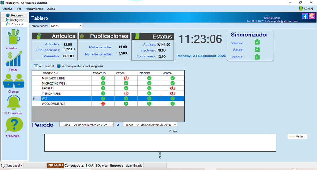 Conecta Sicar 4 con Wix 74 MicroZync —Picture — Conecta Sicar 4 con Wix