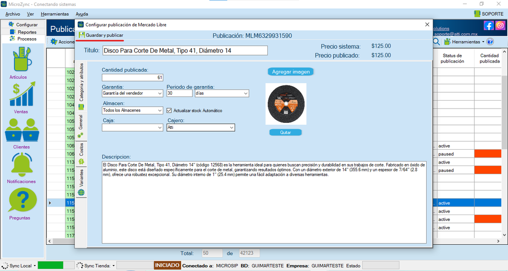 Conectar Microsip con Mercado Libre 57 MicroZync —Picture — Conectar Microsip con Mercado Libre
