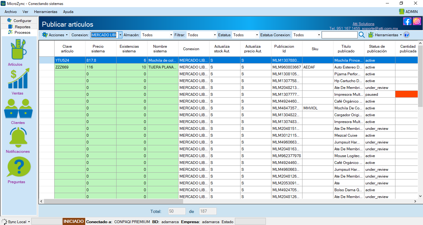 Conectar Microsip con Mercado Libre 34 MicroZync —Picture — Conectar Microsip con Mercado Libre