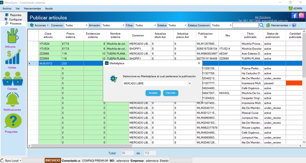 MicroZync &mdash;Picture &mdash; Conectar Contpaqi con Mercado Libre