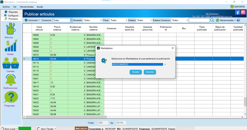MicroZync &mdash;Picture &mdash; Conectar Microsip con Woocommerce